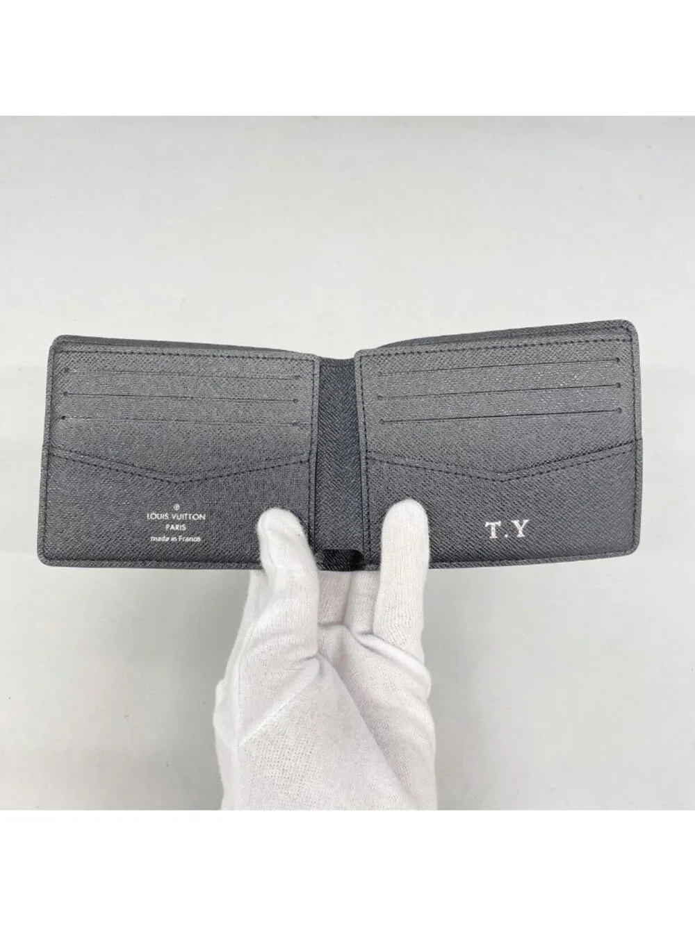 Louis Vuitton Billfold Damier Graphite Portefeuille Calf Black Wallet